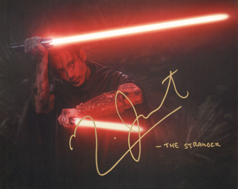 Manny Jacinto as The Stranger Qimir in Star Wars: The Acolyte (Official Pix) Signed 8x10 Photo with Character Name