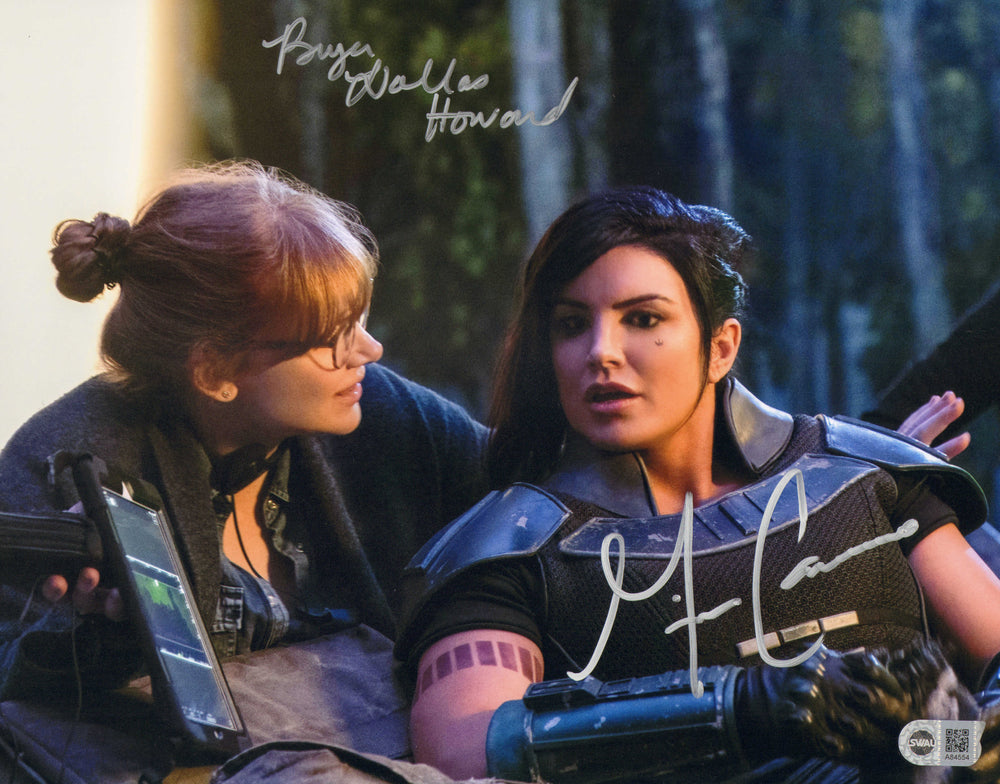 Bryce Dallas Howard as Director & Gina Carano as Cara Dune in Star Wars: The Mandalorian (SWAU) Signed 11x14 Photo