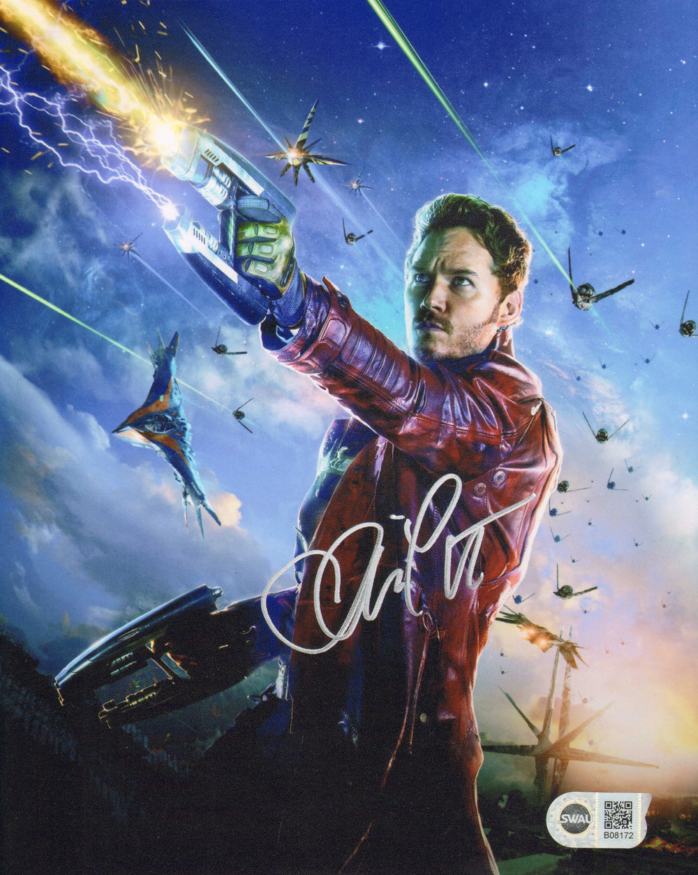 Chris Pratt as Star-Lord in Guardians of the Galaxy (SWAU) Signed 8x10 Photo