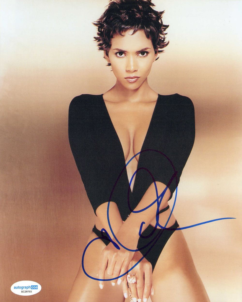 Halle Berry from X-Men, Catwoman, & John Wick Sexy (ACOA) Signed 8x10 Photo