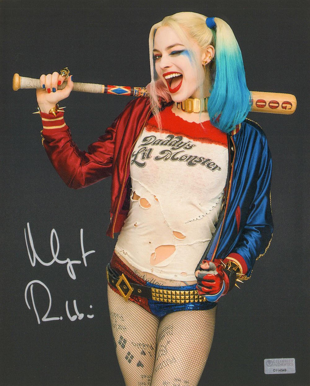 Margot Robbie as Harley Quinn in Suicide Squad (Celebrity Authentics) Signed 8x10 Photo