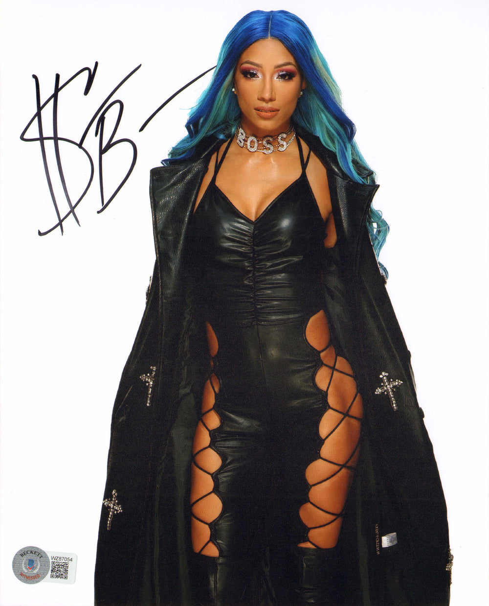 Sasha Banks Mercedes Varnado WWE Wrestler Sexy (Beckett) Signed 8x10 Photo