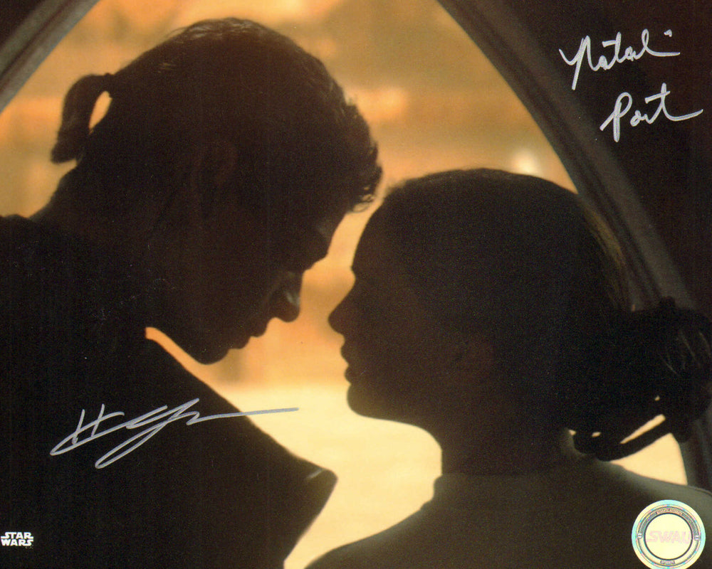 Hayden Christensen as Anakin Skywalker & Natalie Portman as Padme Amidala in Star Wars Episode II: Attack of the Clones (SWAU) Signed 8x10 Photo