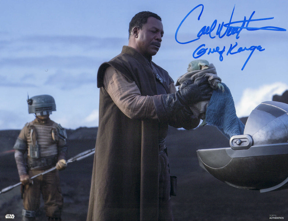 Carl Weathers as Greef Karga in Star Wars: The Mandalorian (Beckett Witnessed) Signed 11x14 Photo with Character Name