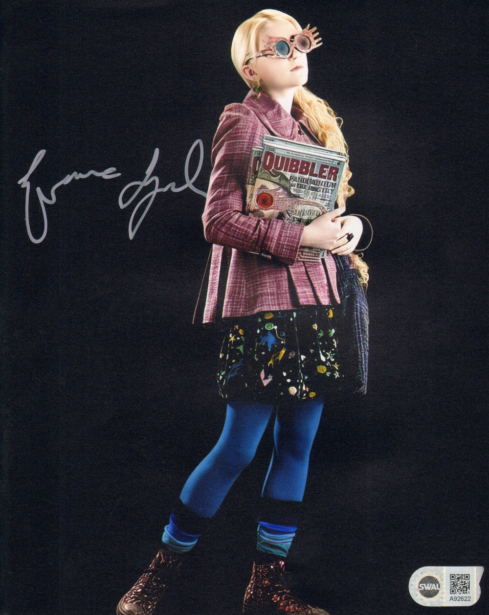 Evanna Lynch as Luna Lovegood in Harry Potter & the Half-Blood Prince (SWAU) Signed 8x10 Photo