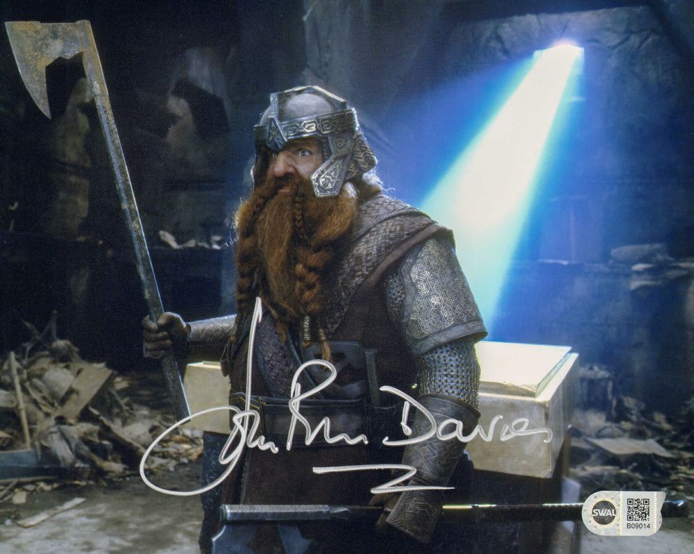 John Rhys-Davies as Gimli in The Lord of the Rings: The Fellowship of the Ring (SWAU) Signed 8x10 Photo