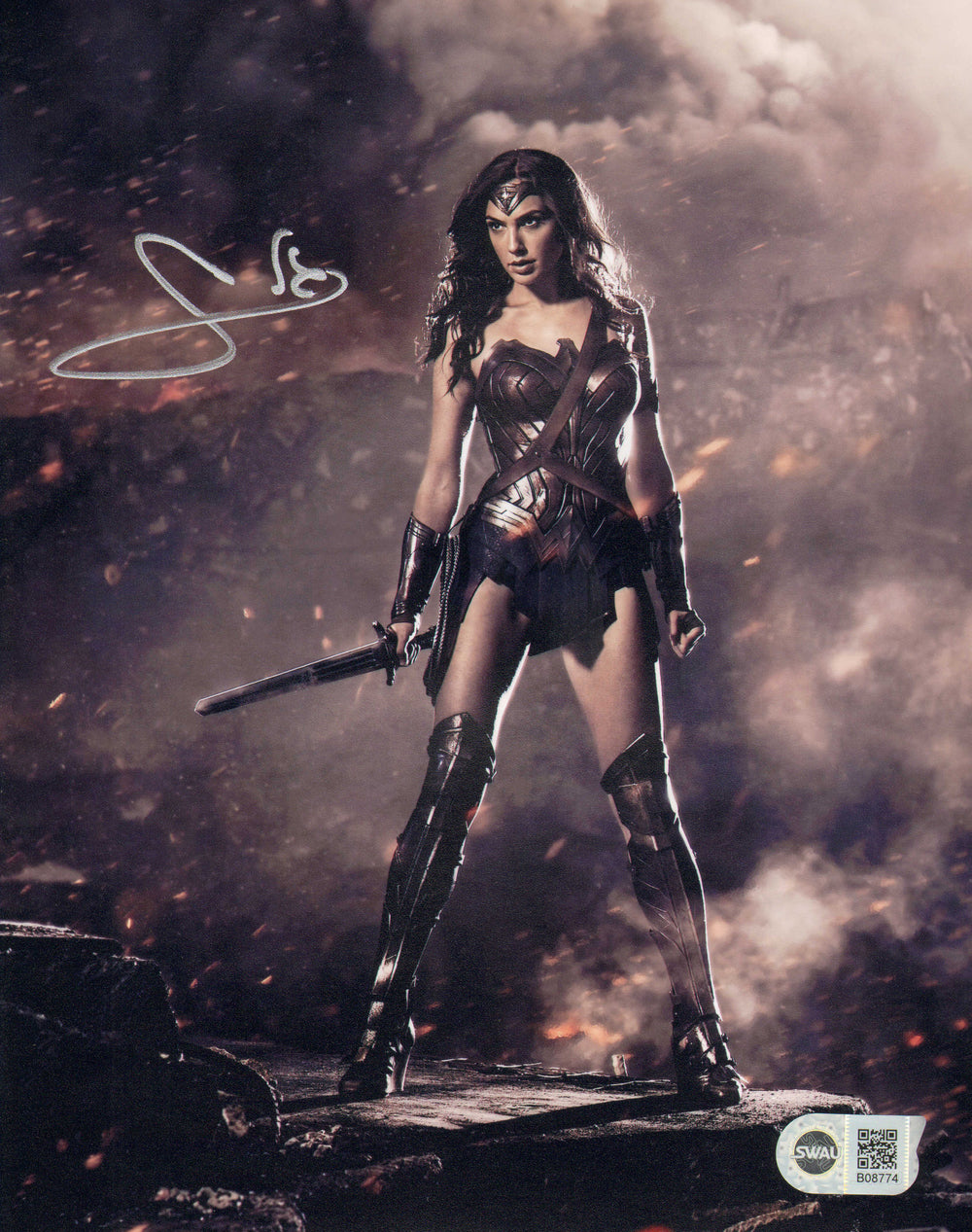 Gal Gadot as Wonder Woman in Batman v Superman: Dawn of Justice (SWAU) Signed 8x10 Photo