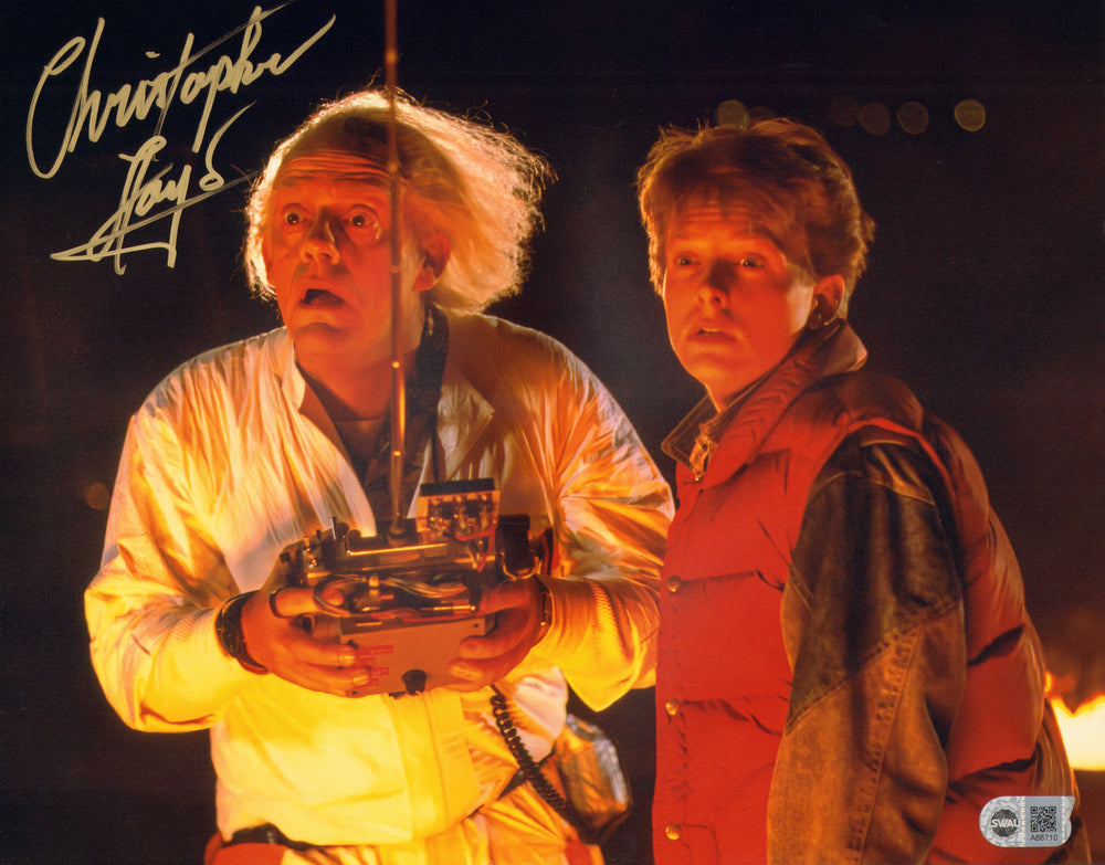 Christopher Llyod as Dr. Emmett Brown in Back to the Future (SWAU) Signed 11x14 Photo