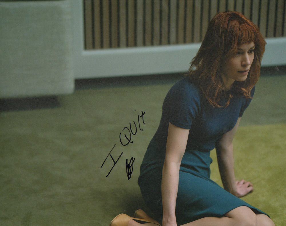 Britt Lower as Helly in Severance Signed 11x14 Photo with 
