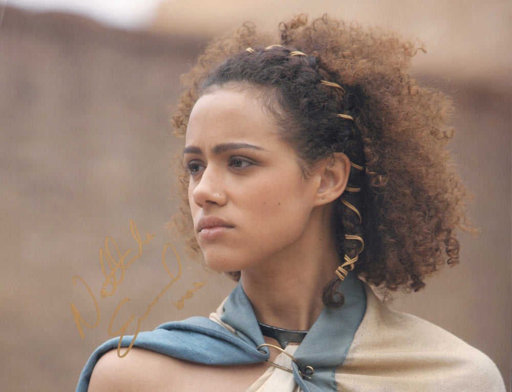 Nathalie Emmanuel as Missandei in Game of Thrones Signed 11x14 Photo
