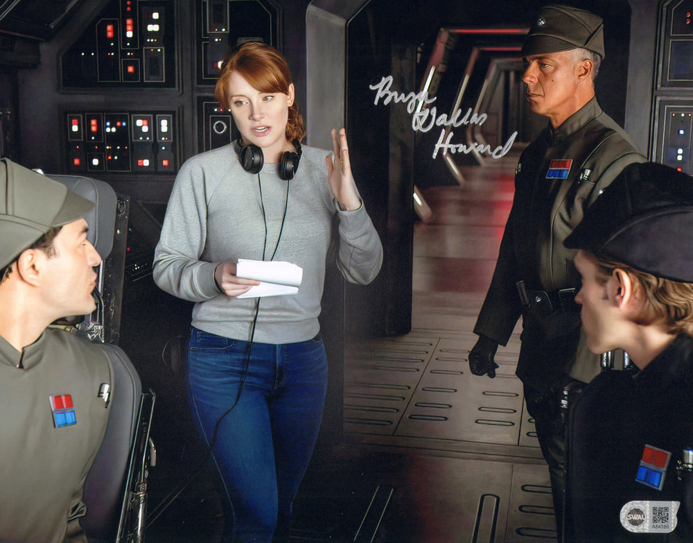 Bryce Dallas Howard Behind The Scenes Directing The Mandalorian (SWAU) Signed 11x14 Photo