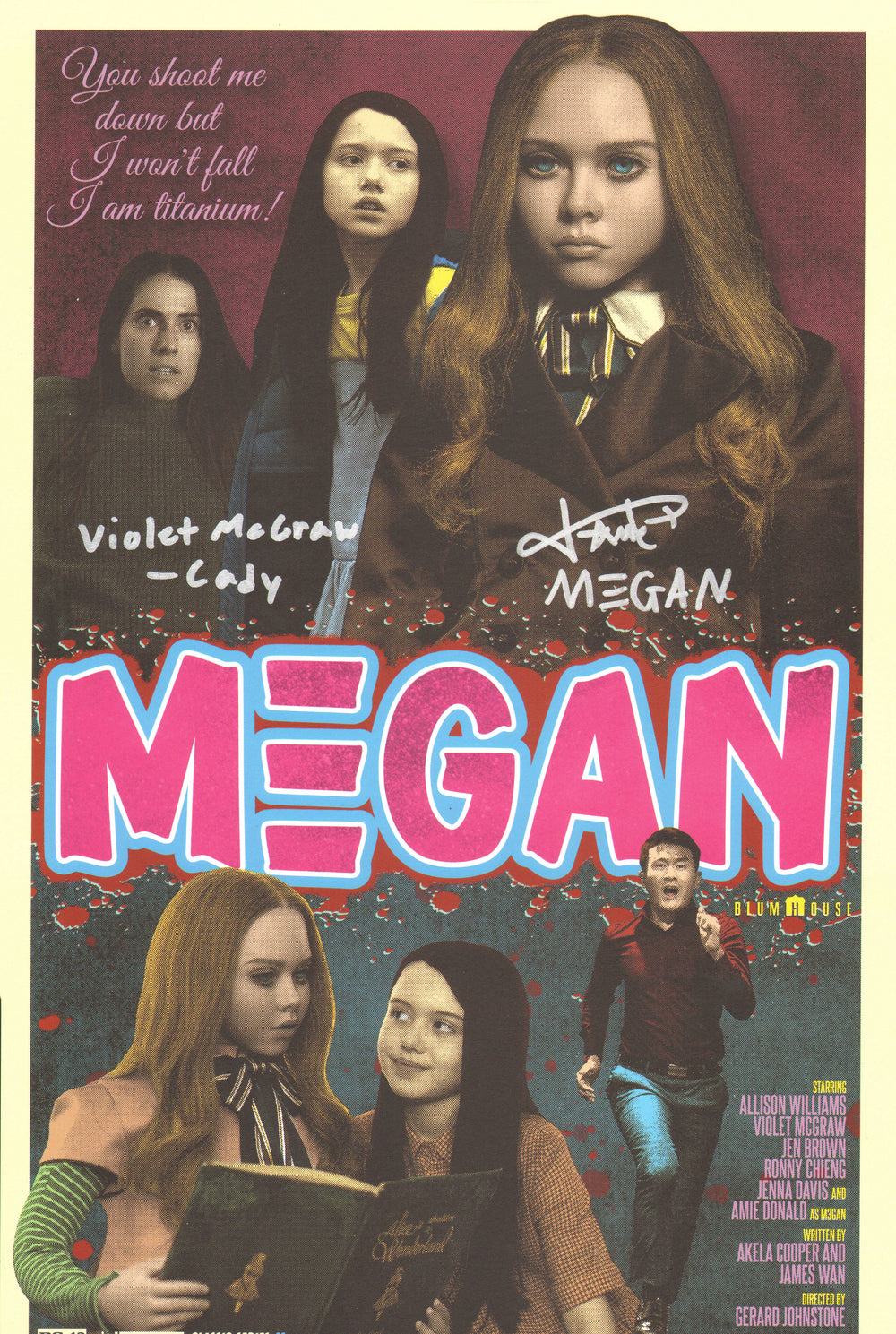 Amie Donald as M3GAN & Violet McGraw as Cady in M3GAN 11x17 Mini Poster with Character Names