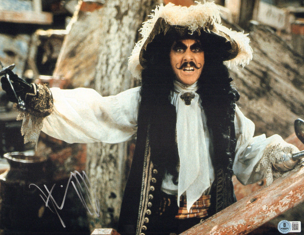 Dustin Hoffman as Captain Hook in Steven Spielberg's Hook (Beckett) Signed 11x14 Photo