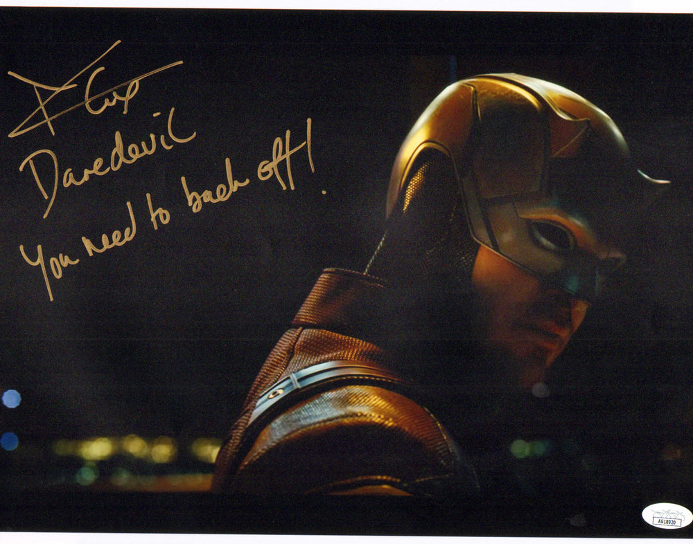 Charlie Cox as Matt Murdock in Daredevil (JSA) Signed 11x14 Photo with Character Name and Quote
