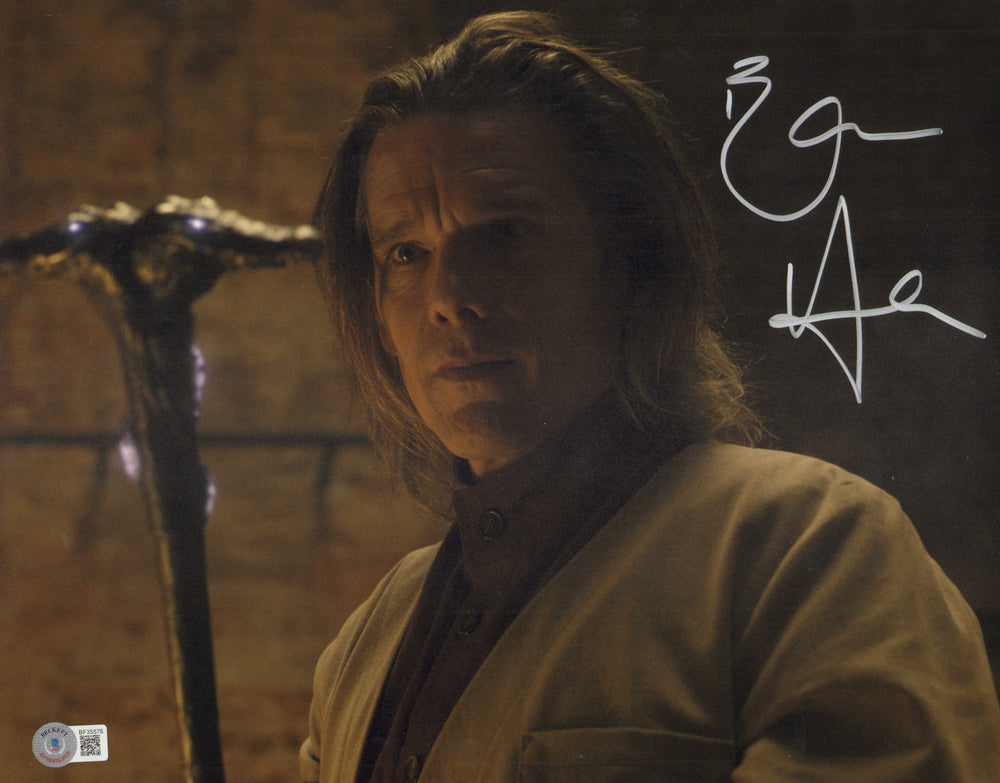 Ethan Hawke as Arthur Harrow in Moon Knight (Beckett) Signed 11x14 Photo