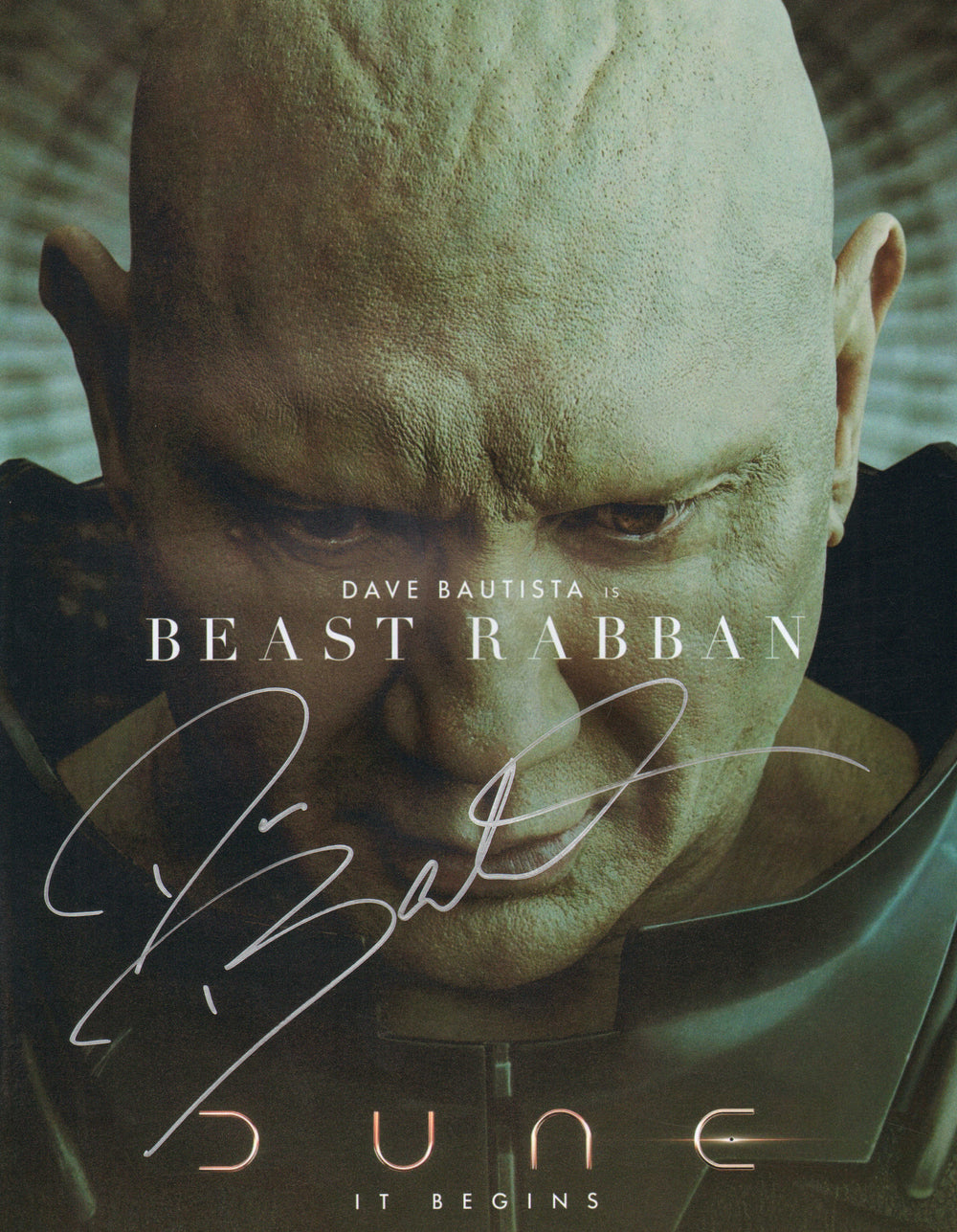 Dave Bautista as Beast Rabban in Dune Signed 11x14 Photo