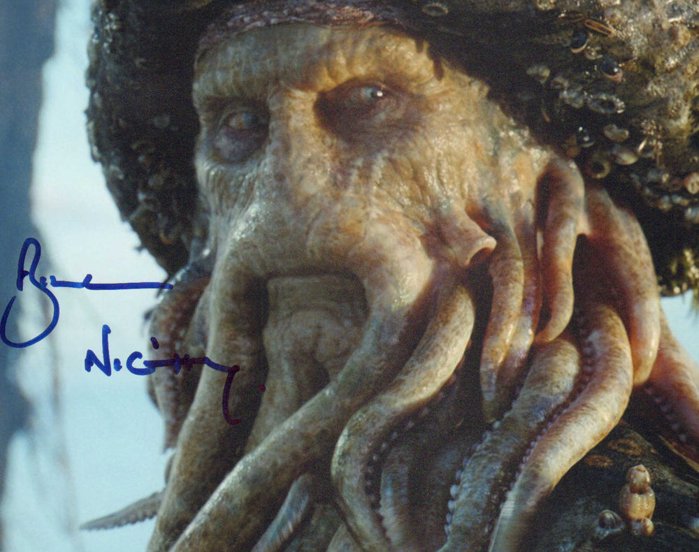 Bill Nighy as Davy Jones in Pirates of the Caribbean: Dead Man's Chest Signed 8x10 Photo