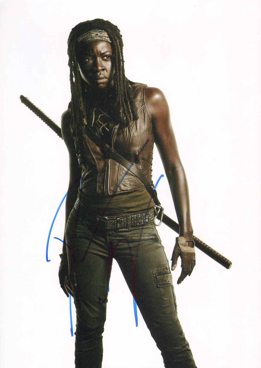Danai Gurira as Michonne Hawthorne in The Walking Dead Signed 8x12 Photo