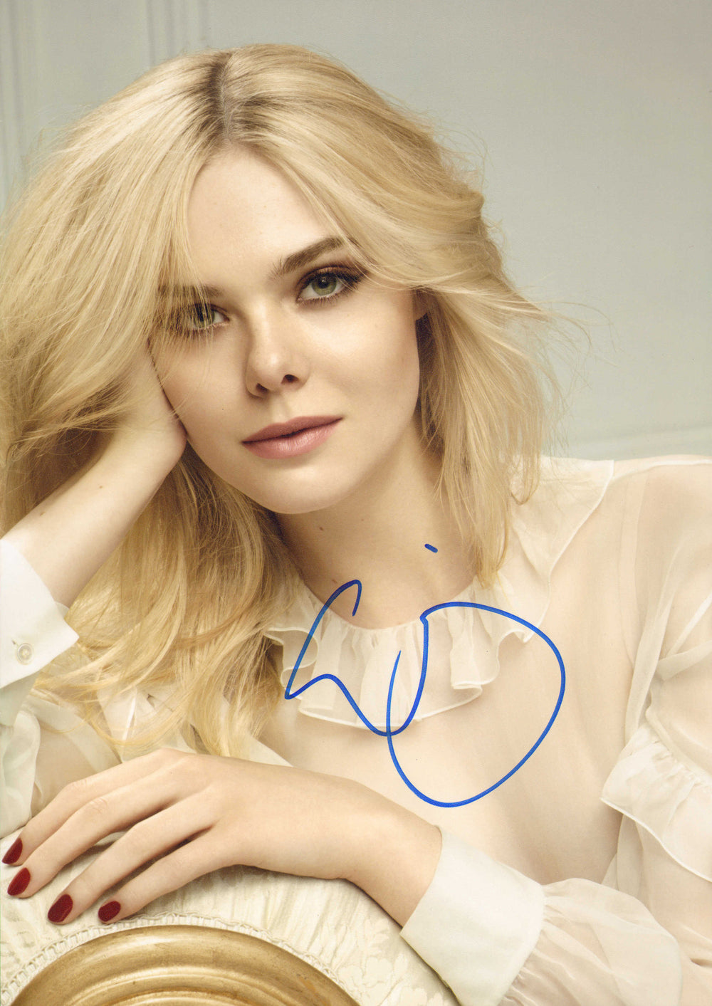 Elle Fanning from Maleficent, The Great, & Super 8 Signed 8x12 Photo