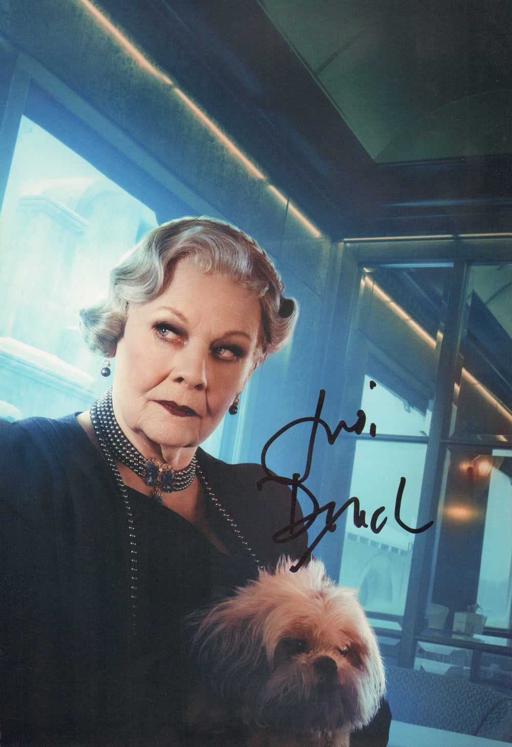 Judi Dench as Princess Natalia Dragomiroff in Murder on the Orient Express Signed 8x12 Photo