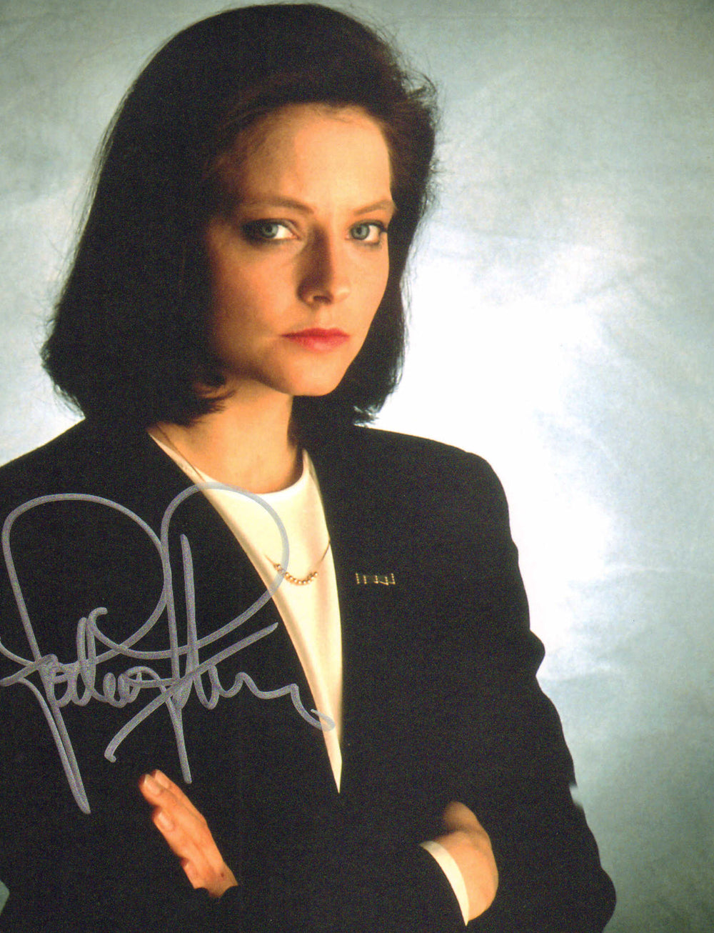 Jodie Foster as Clarice Starling in The Silence of the Lambs Signed 8x10 Photo
