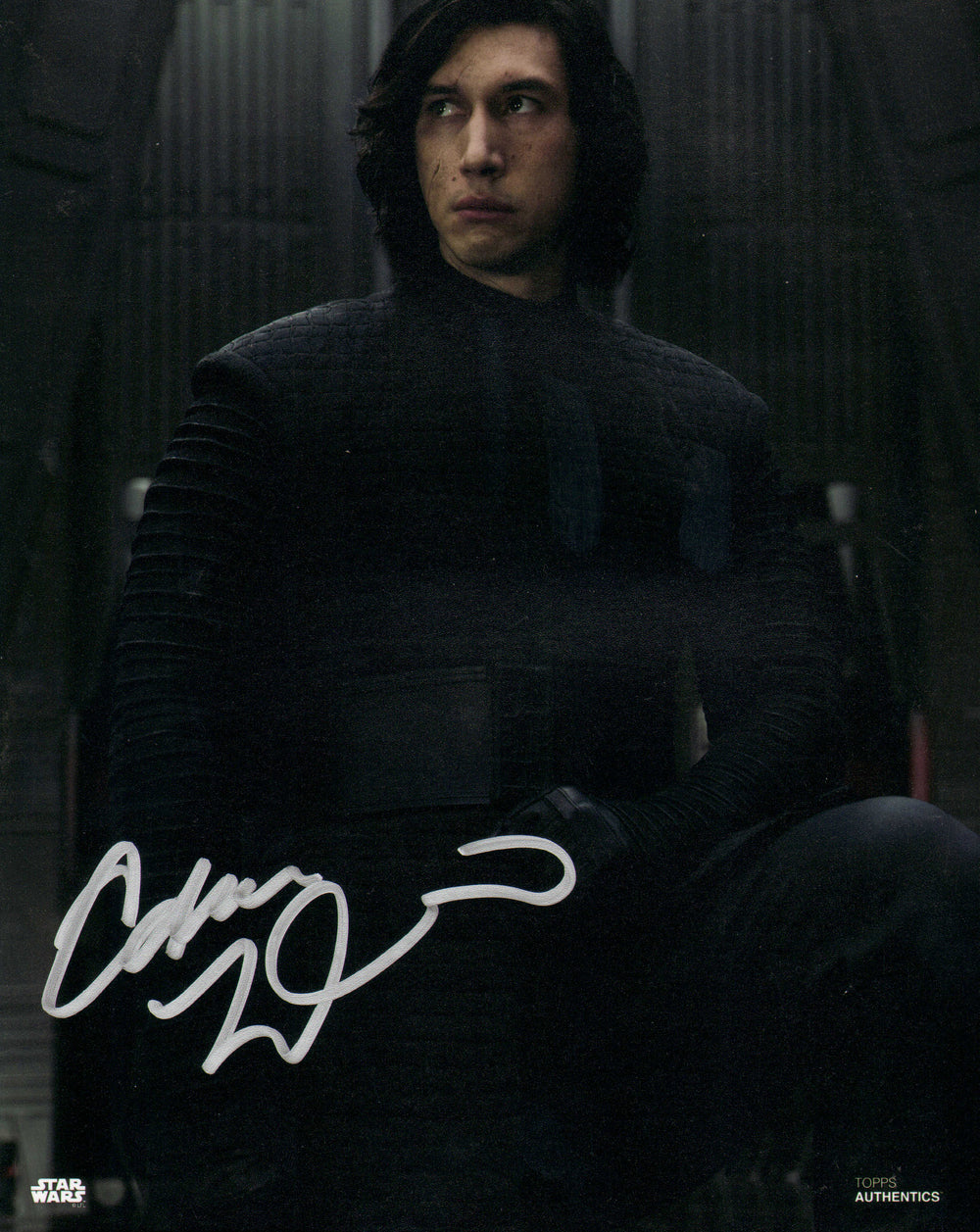 Adam Driver as Kylo Ren in Star Wars: The Force Awakens (Beckett) Signed 8x10 Photo