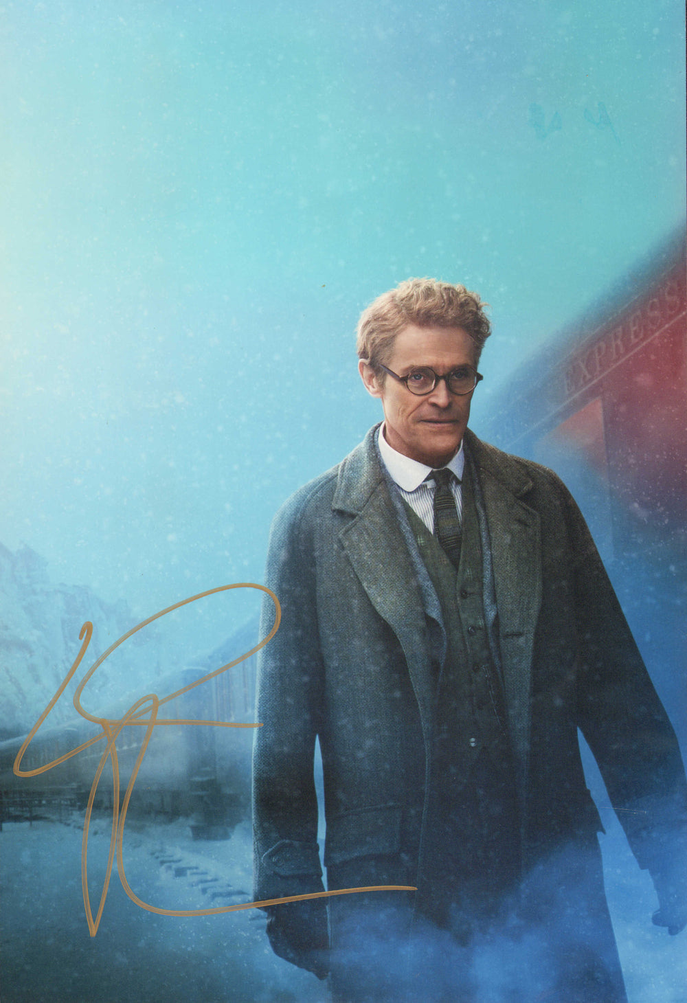 Willem Dafoe as Gerhard Hardman in Murder on the Orient Express Signed 8x12 Photo