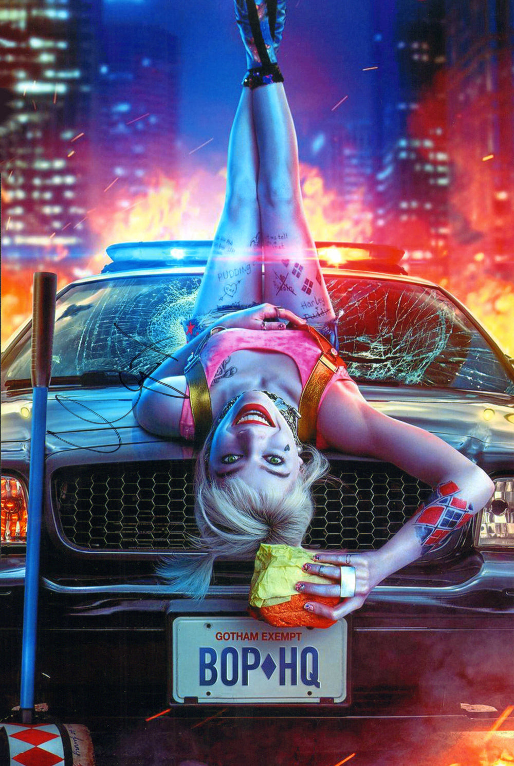 Margot Robbie as Harley Quinn in Birds of Prey Signed 8x12 Photo