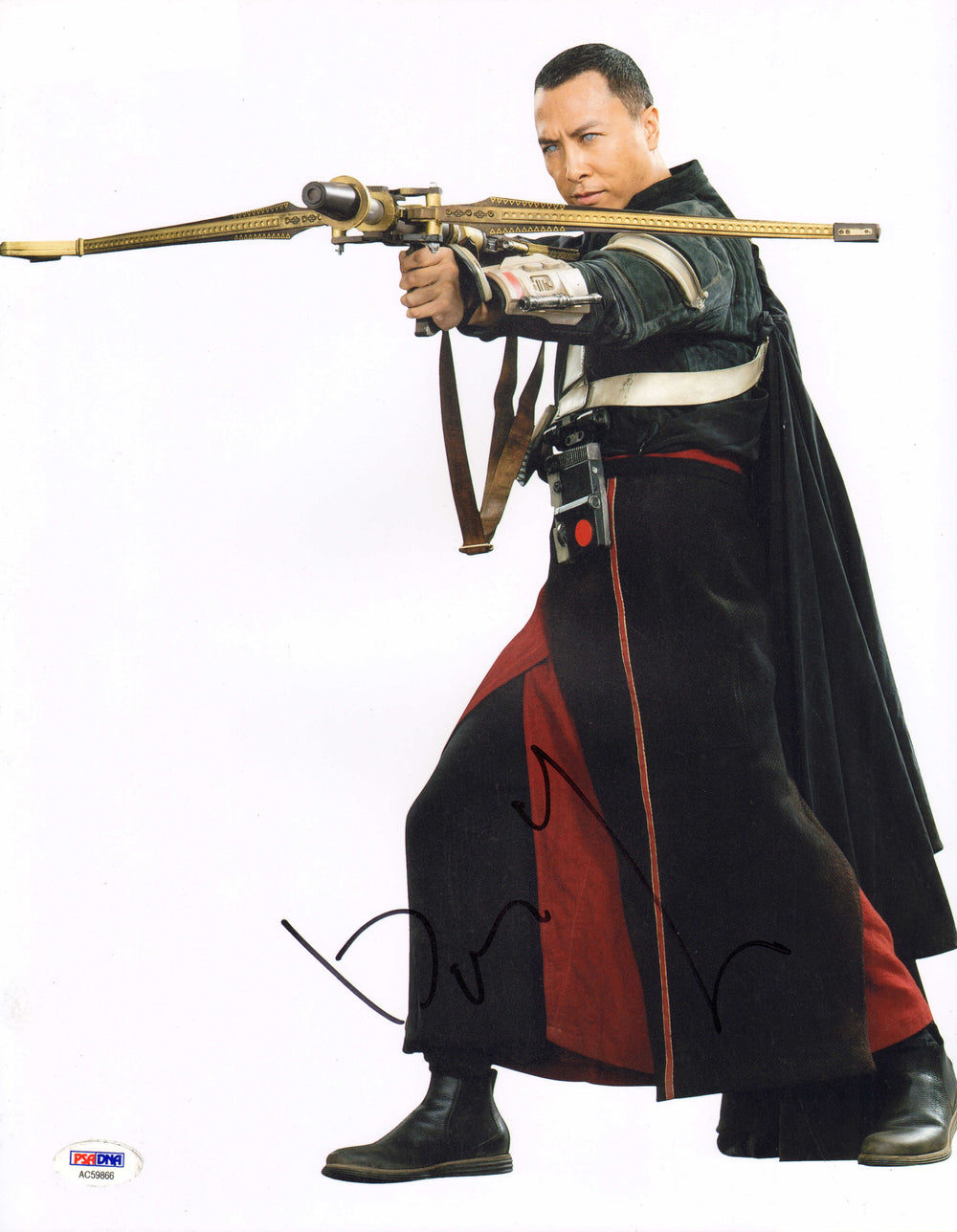 Donnie Yen as Chirrut Îmwe in Rogue One: A Star Wars Story (PSA) Signed 11x14 Photo