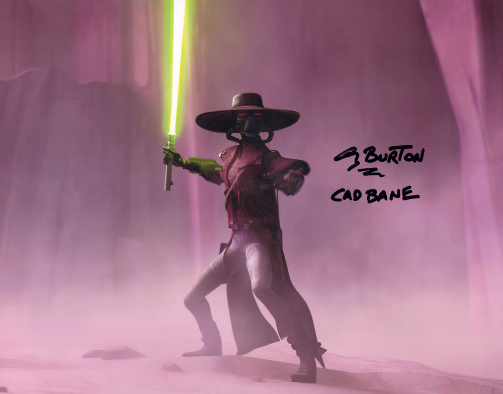 Corey Burton as Cad Bane in Star Wars: The Clone Wars Signed 11x14 Photo with Character Name
