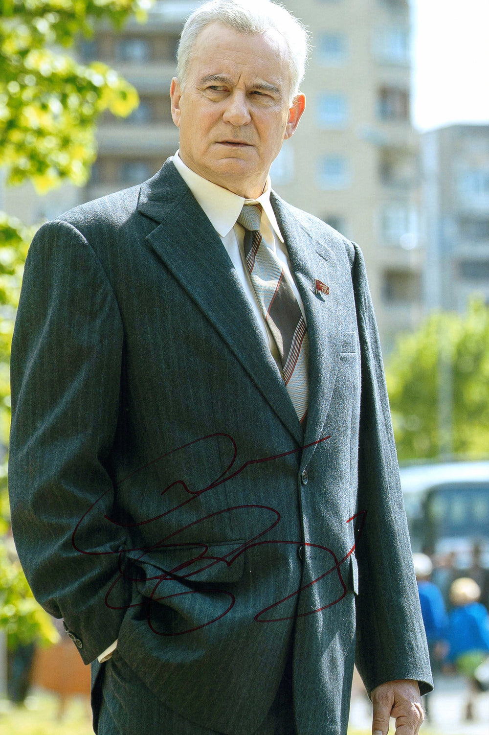 Stellan Skarsgård as Boris Shcherbina in Chernobyl Signed 8x12 Photo