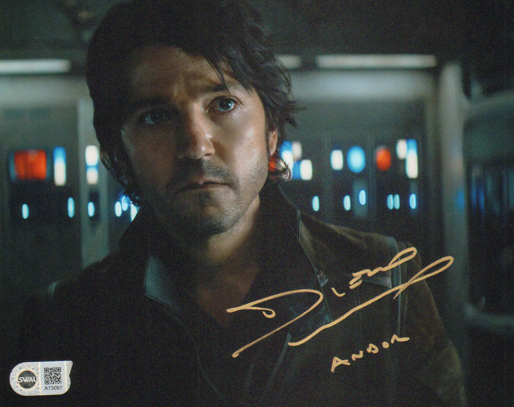 Diego Luna as Cassian Andor in Rogue One: A Star Wars Story (SWAU) Signed 8x10 Photo with Character Name