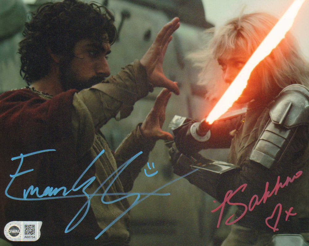 Eman Esfandi as Ezra Bridger & Ivanna Sakhno as Shin Hati in Star Wars: Ahsoka (SWAU) Signed 8x10 Photo