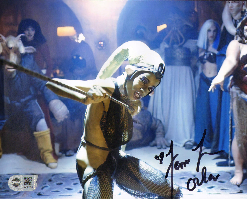 Femi Taylor as Oola in Star Wars: Return of the Jedi (SWAU) Signed 8x10 Photo with Character Name