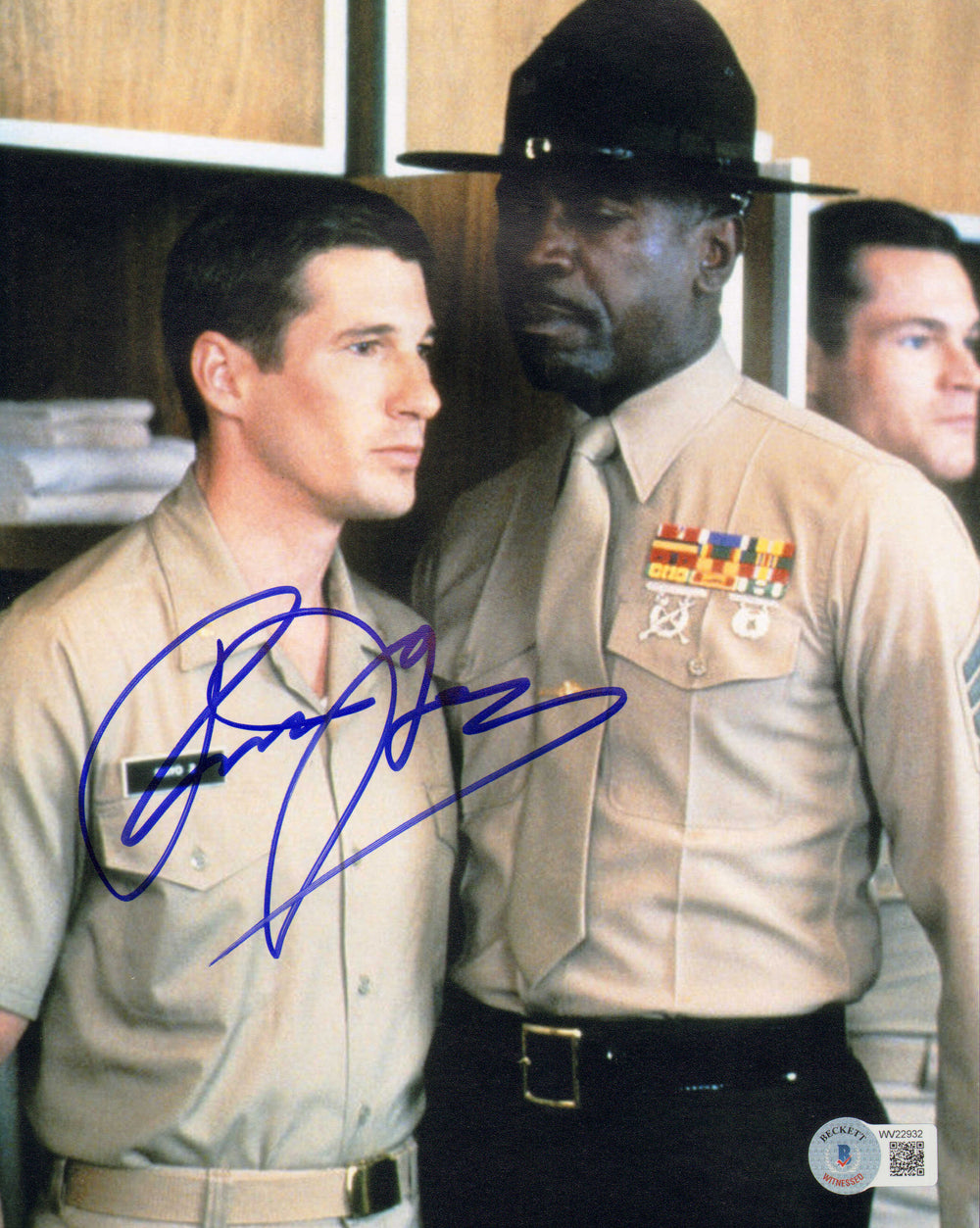 Richard Gere as Zack Mayo in An Officer and A Gentleman (Beckett) Signed 8x10 Photo