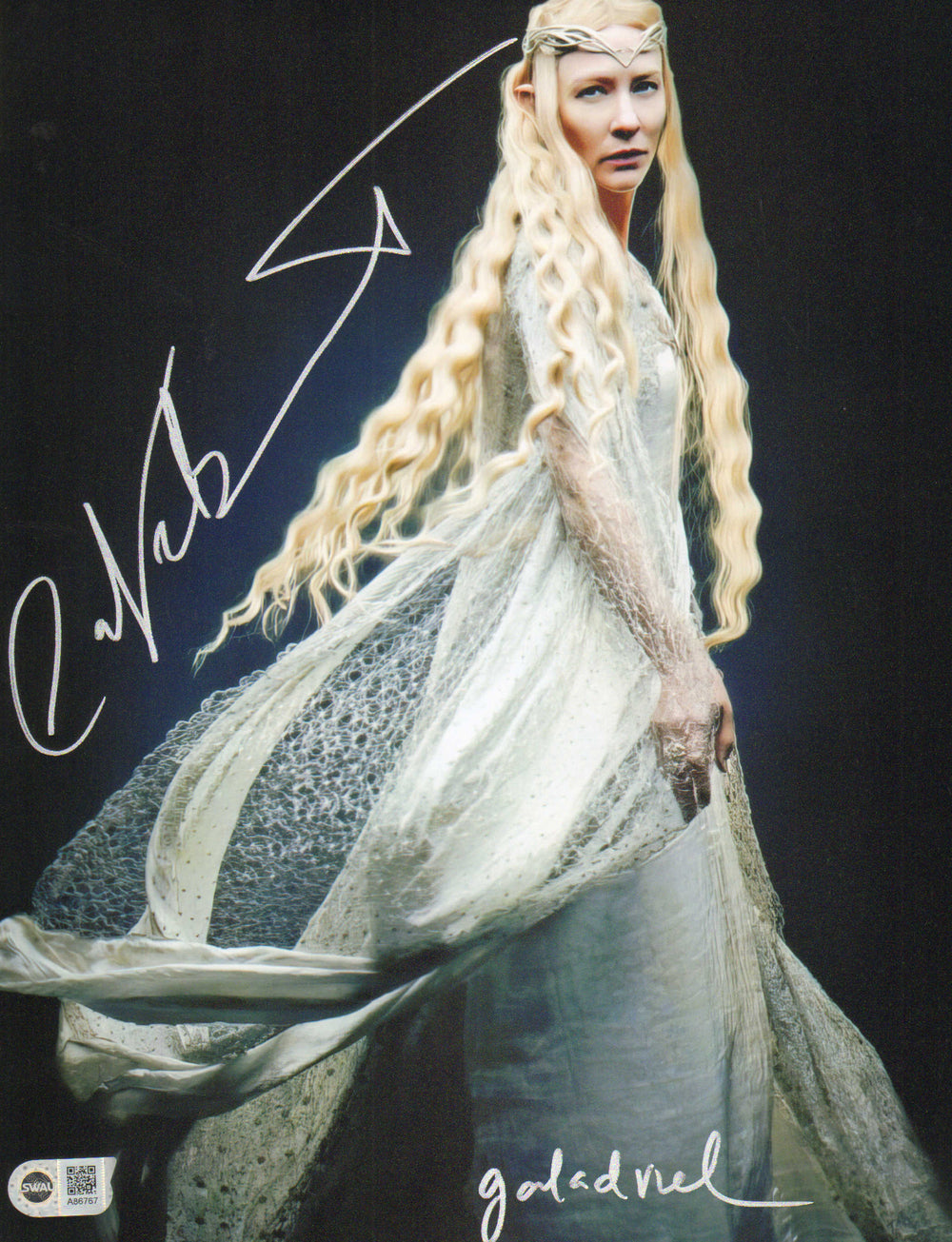 Cate Blanchett as Galadriel in The Hobbit: An Unexpected Journey (SWAU) Signed 11x14 Photo with Character Name