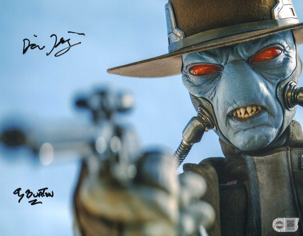 Corey Burton & Dorian Kingi as Cad Bane in Star Wars: The Book of Boba Fett (SWAU) Signed 11x14 Photo