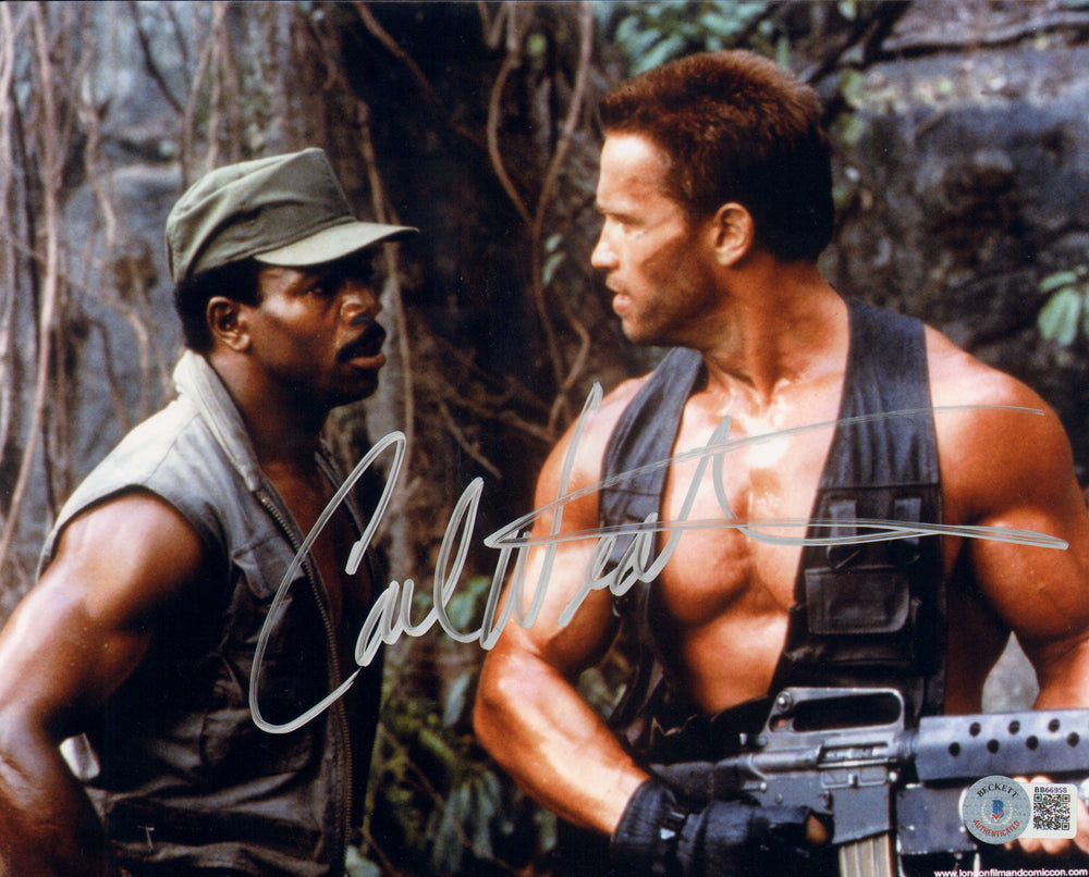 Carl Weathers as Dillon in Predator (Beckett) Signed 8x10 Photo