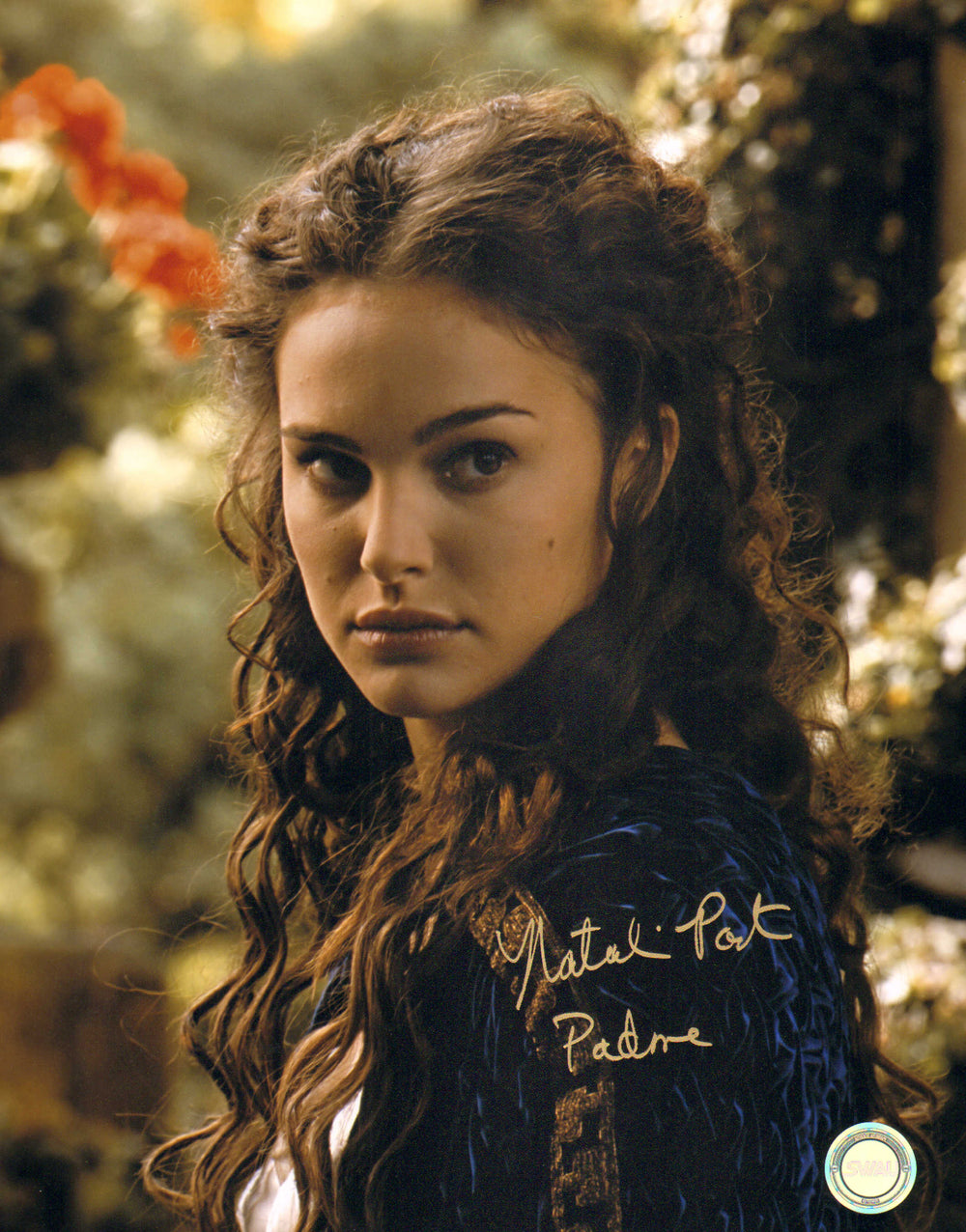 Natalie Portman as Padme Amidala in Star Wars Episode II: Attack of the Clones (SWAU) Signed 11x14 with Character Name