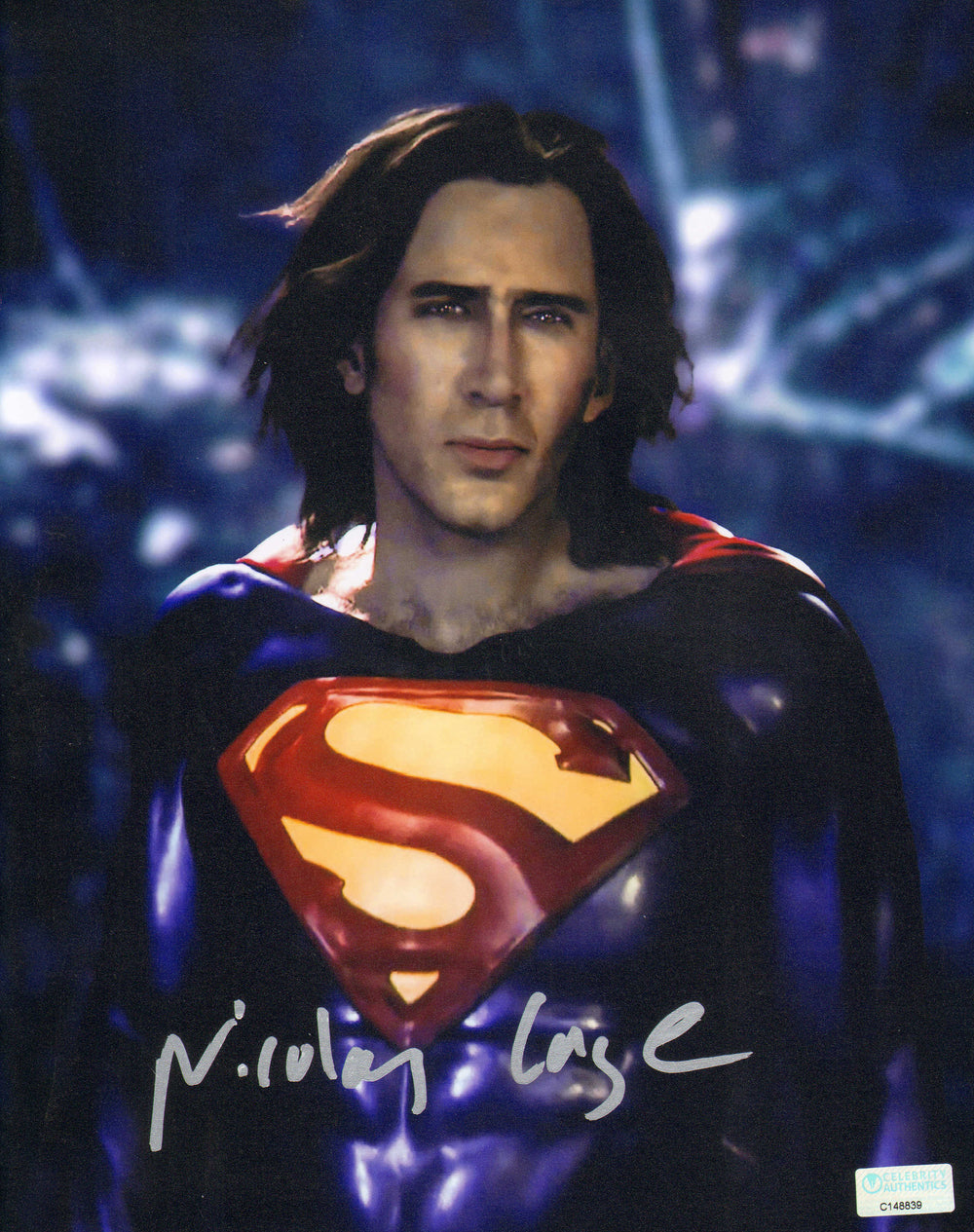 Nicolas Cage as Superman in The Flash (Celebrity Authentics) Signed 8x10 Photo
