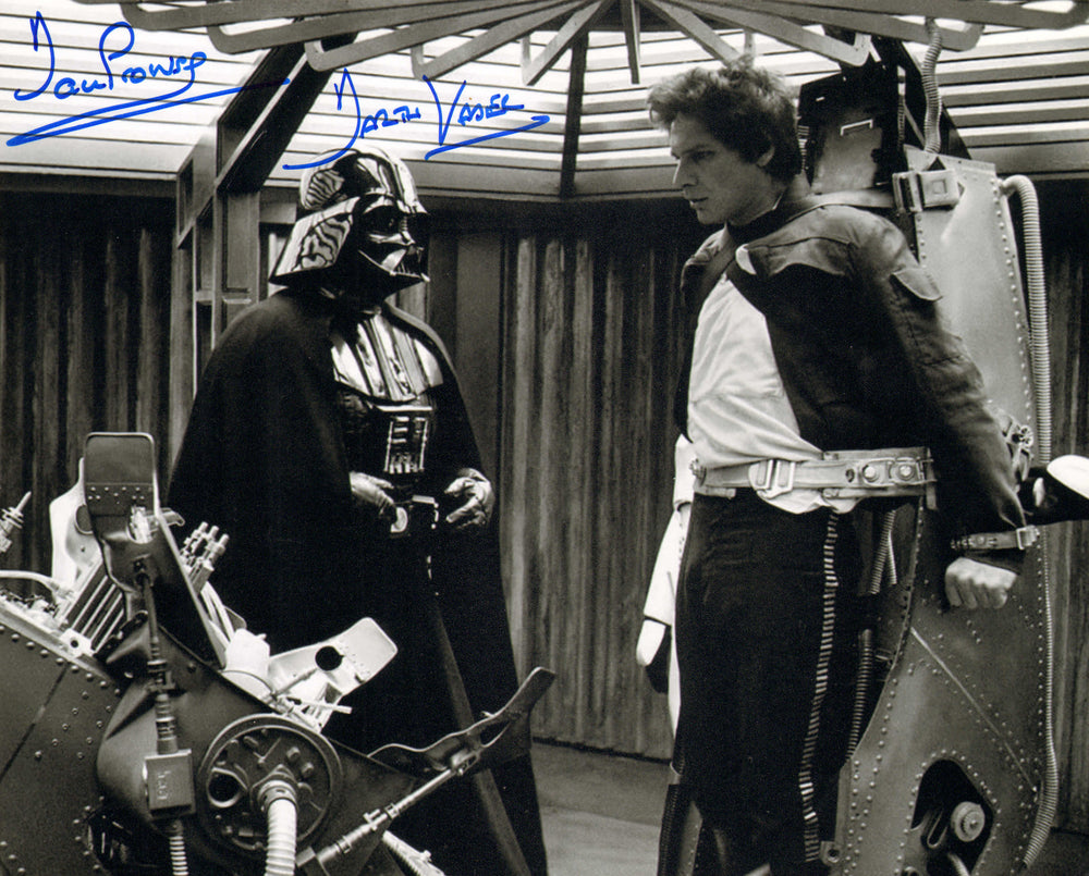 Dave Prowse as Darth Vader in Star Wars: The Empire Strikes Back Signed 8x10 Photo with Character Name
