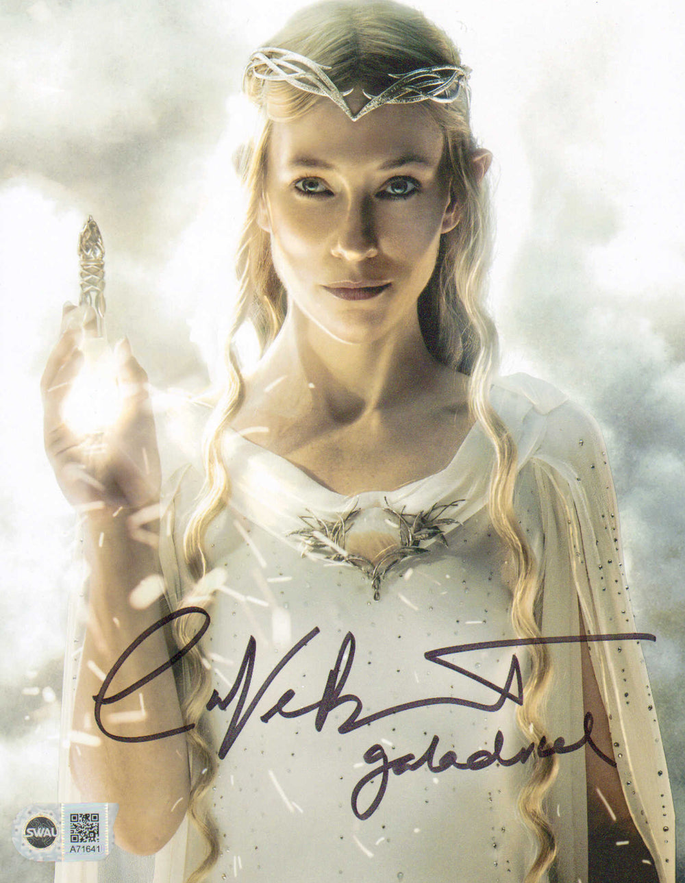 Cate Blanchett as Galadriel in The Lord Of The Rings: The Fellowship Of The Ring (SWAU) Signed 8x10 Photo with Character Name