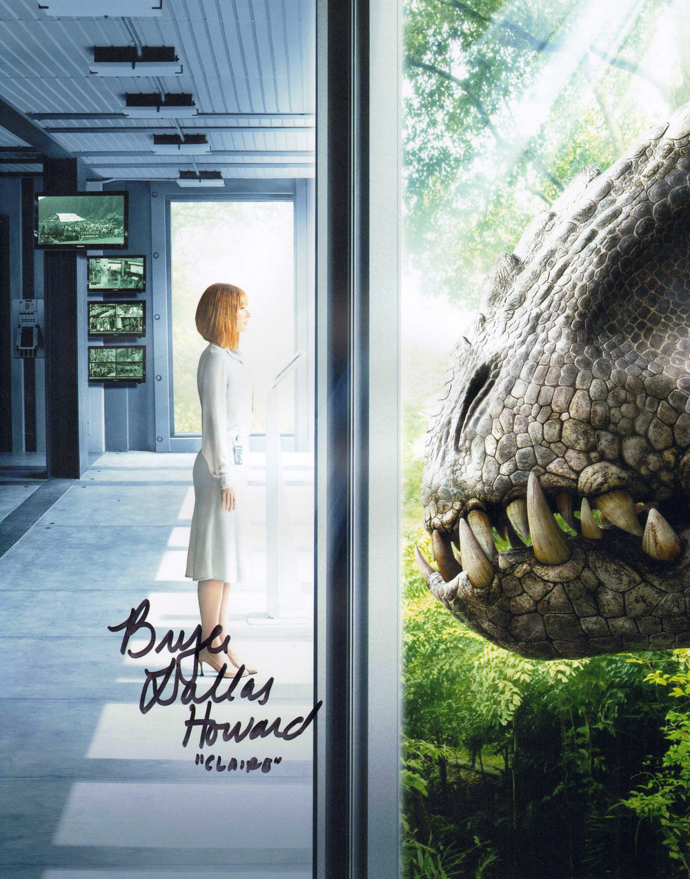 Bryce Dallas Howard as Claire Dearing in Jurassic World Signed 11x14 Photo with Character Name