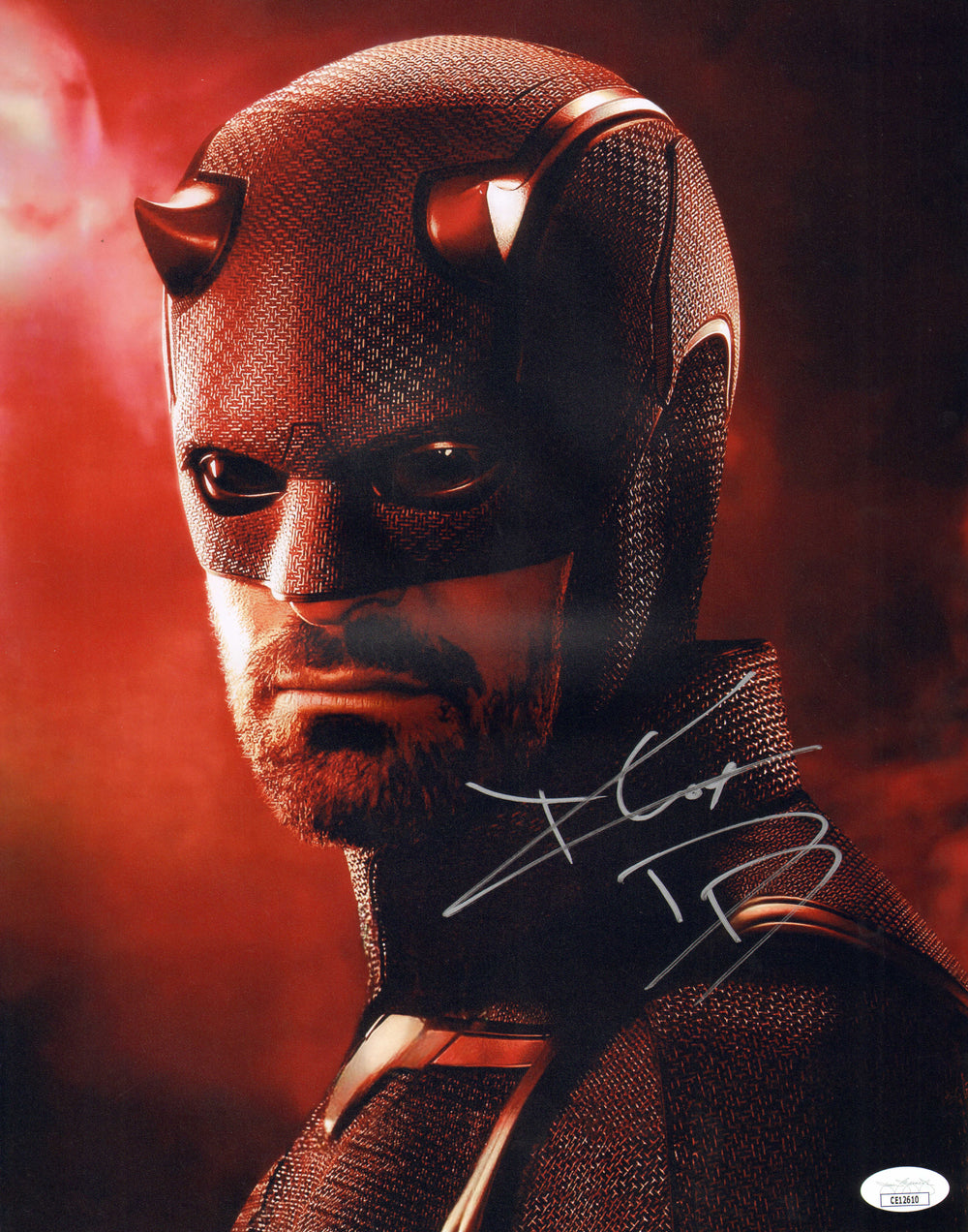 Charlie Cox as Matt Murdock / Daredevil in Daredevil (JSA) Signed 11x14 Photo with Character Initials