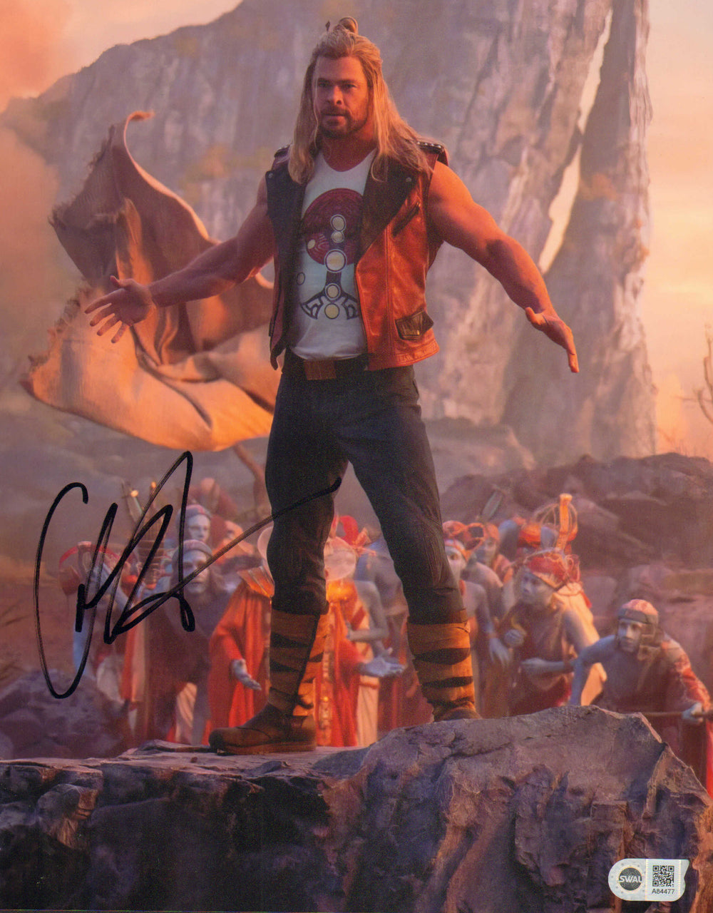 Chris Hemsworth as Thor in Thor: Love and Thunder (SWAU) Signed 11x14 Photo