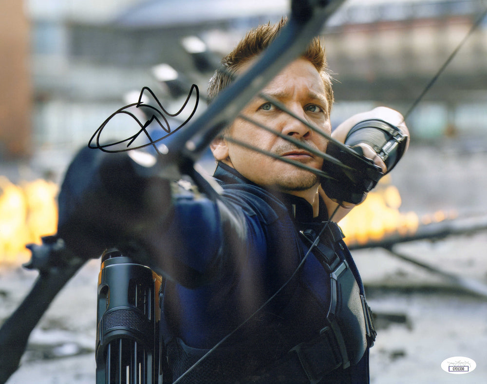 Jeremy Renner as Hawkeye in Captain America: Civil War (JSA) Signed 11x14 Photo