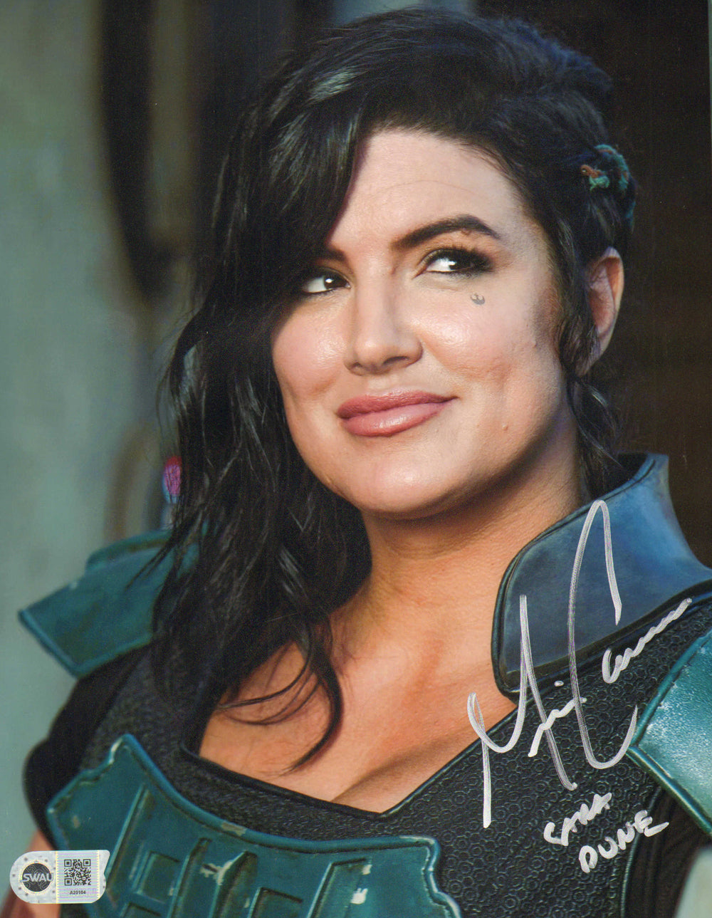 Gina Carano as Cara Dune in Star Wars: The Mandalorian (SWAU) Signed 11x14 Photo with Character Name