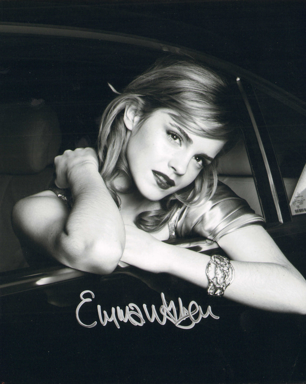 Emma Watson Hermoine from Beauty & the Beast, The Perks of Being a Wallflower, & Harry Potter Sexy Signed 8x10 Photo