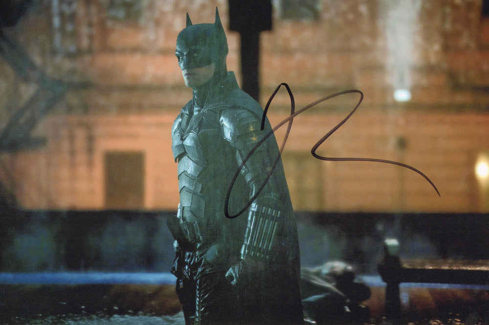 Robert Pattinson as Batman in The Batman Signed 8x12 Photo