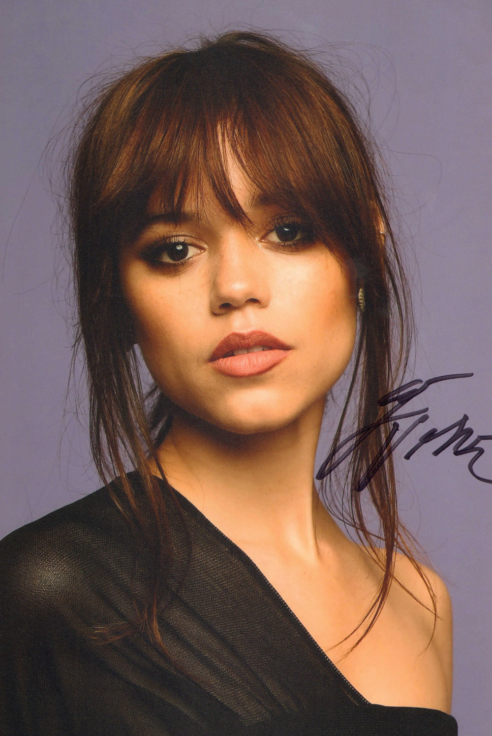 Jenna Ortega from Wednesday, X, Beetlejuice Beetlejuice, You, & Death of a Unicorn Signed 8x12 Photo